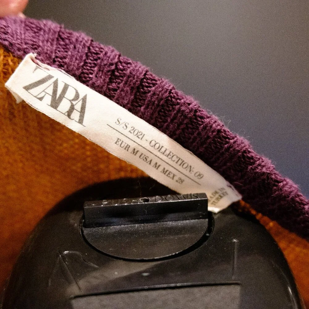 Zara Collection Cut Sleeve Sweater -M - Picture 4 of 4